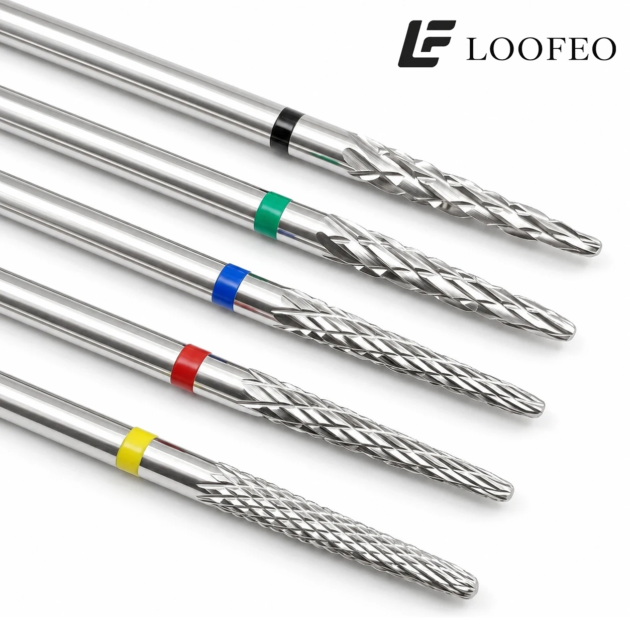 Stainless Steel Nail Drill Bit 2.35mm E-File Bit 1pc for Acrylic Gel Removal Burr Cuticle Cleanup Milling Cutter for Manicure