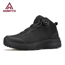 HUMTTO Winterschuhe Herren Outdoor Camping Herren Sportschuhe Atmungsaktive Trekkingstiefel für Herren Rutschfeste Sicherheits-Wanderschuhe