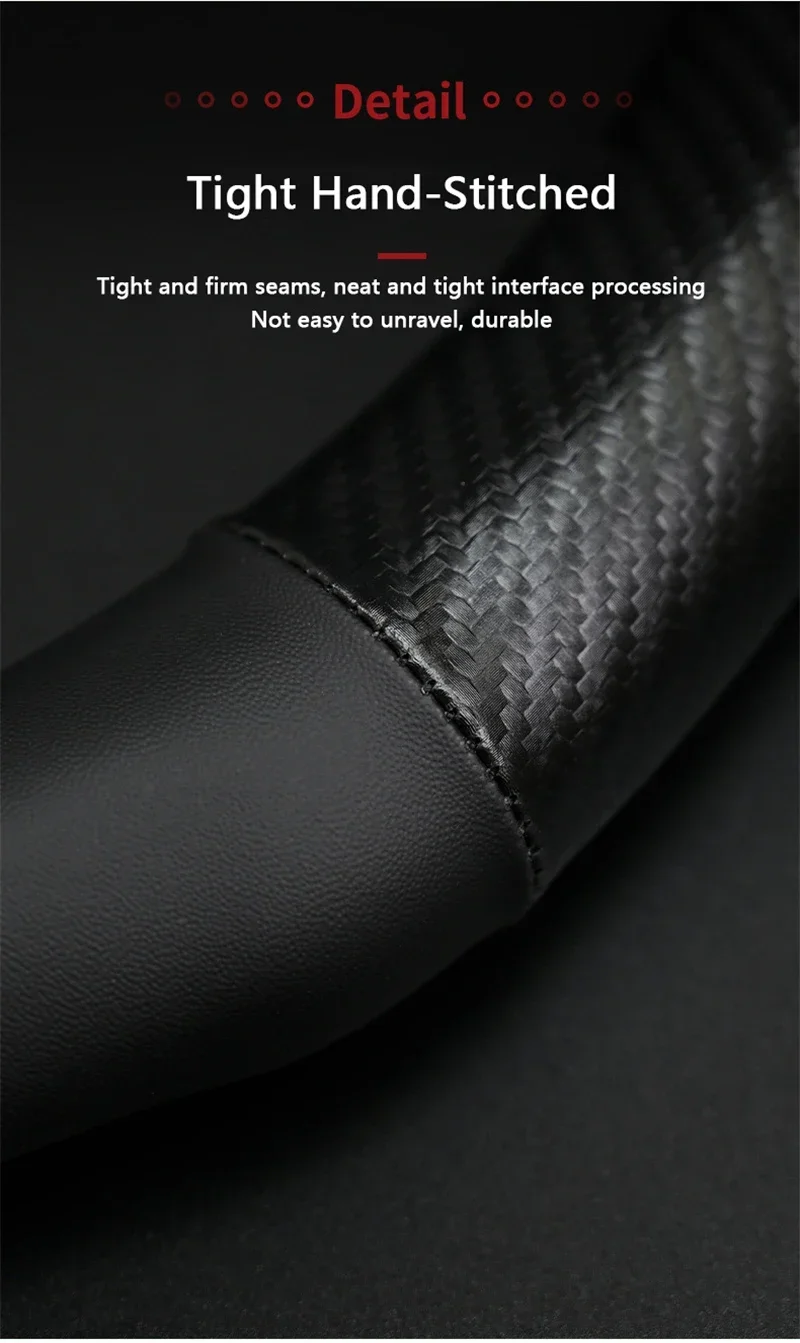 Für BMW MINI JWC R54 R55 R56 R60 F54 F55 F56 F57 John Cooper S Clubman Countryman Auto Carbon-Faser Leder Lenkradbezug – Detail 7