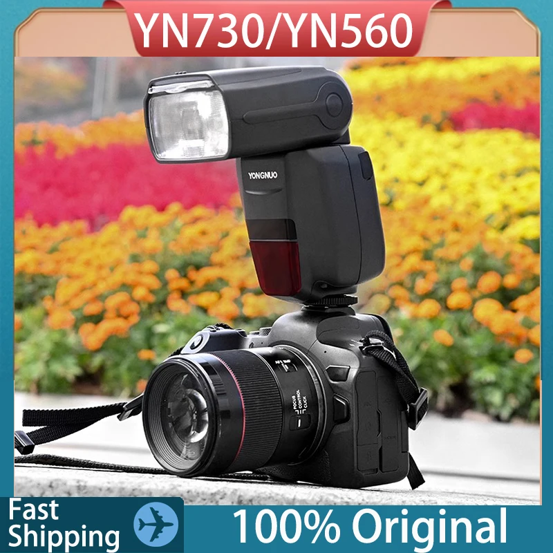 Original YONGNUO YN560 YN730 On-Camera Flash Electronic Speedlite Wireless Trigger Speedlite For Nikon Canon Sony FUJIFILM