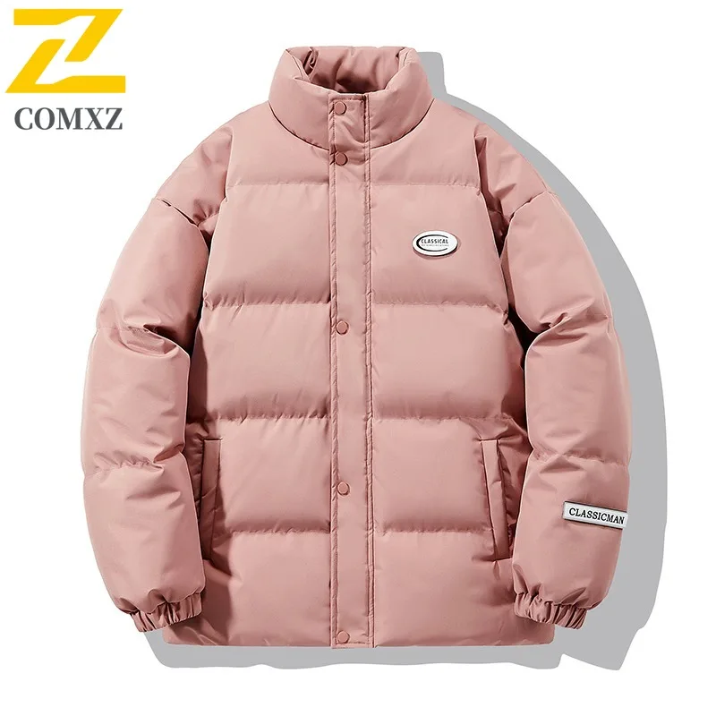 2025 جديد الشتاء سترة قطن الرجال الكورية كل مباراة خفيفة الوزن سميكة الدافئة الحشو معطف الشباب عادية الباردة واقية الثلوج سترة معاطف