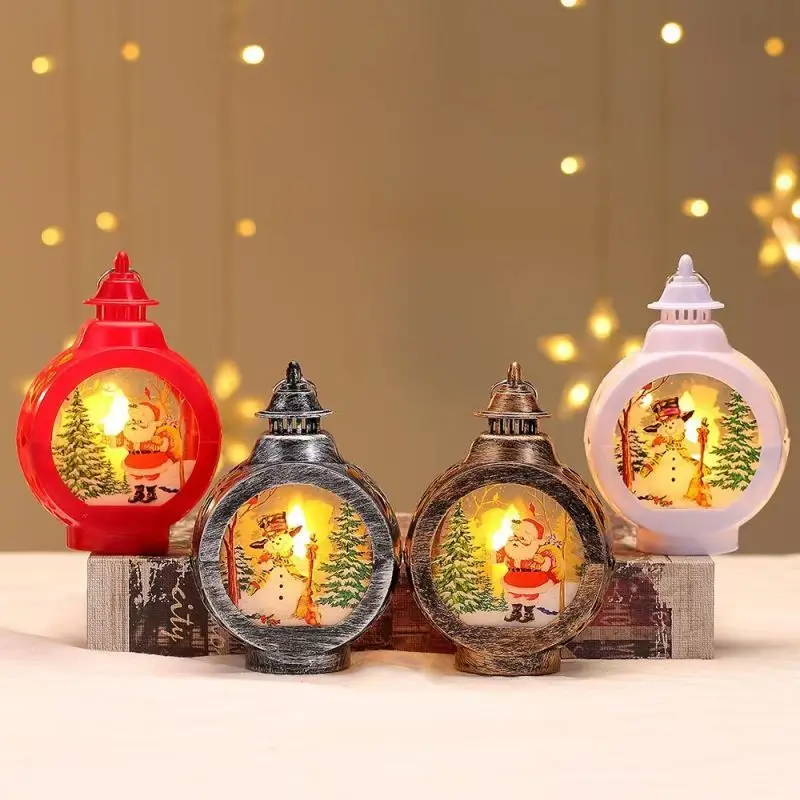 Free Shipping 10pcs/Lot Qualisub Sublimation Blank Led Lantern Lighs Night Lamp ​for Christmas Printing New DIY Gift