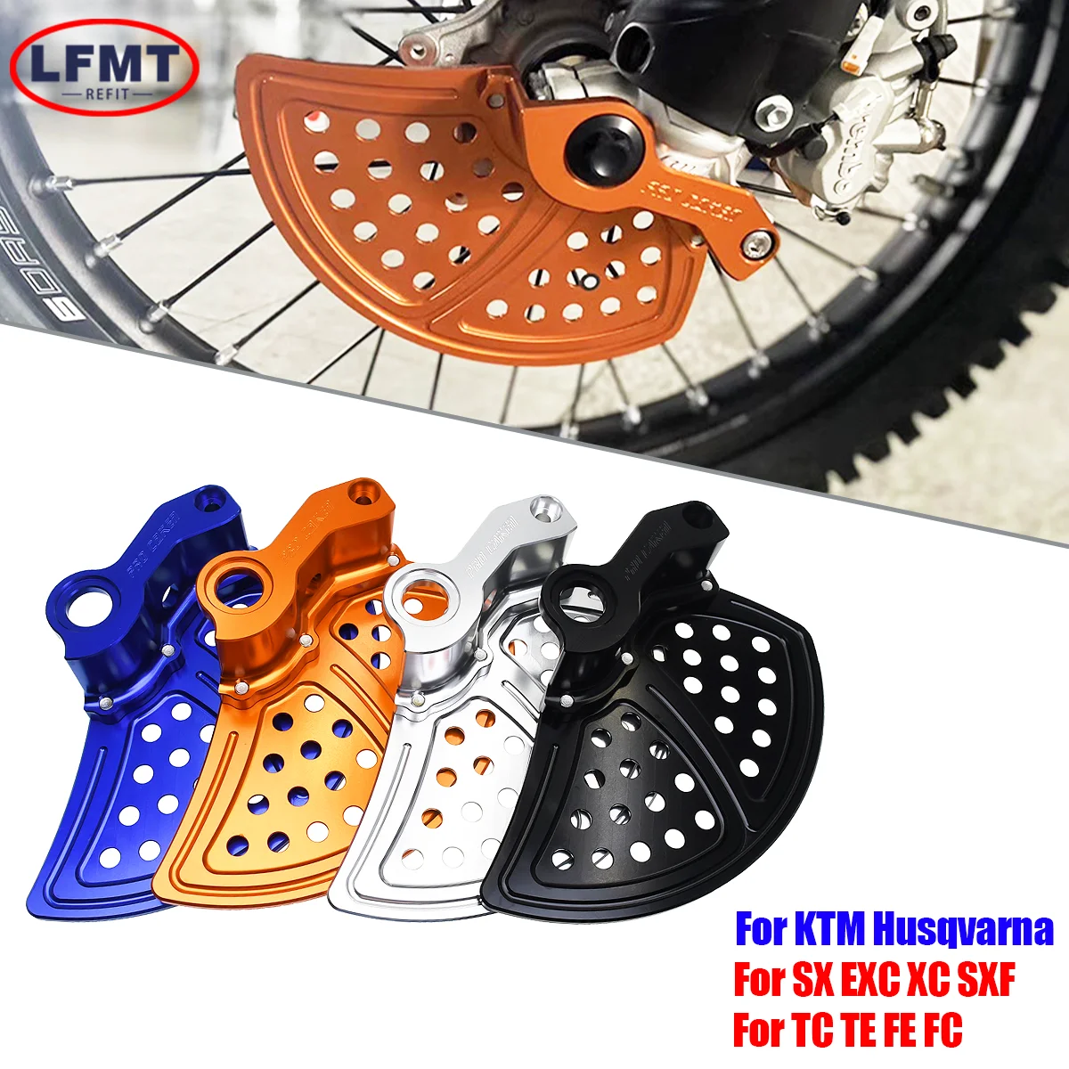 

22 мм защита переднего и заднего тормозного диска с ЧПУ для KTM EXC EXCF SX SXF XC XCF XCW для Husqvarna TE TX TC FE FX FE 2016-2023