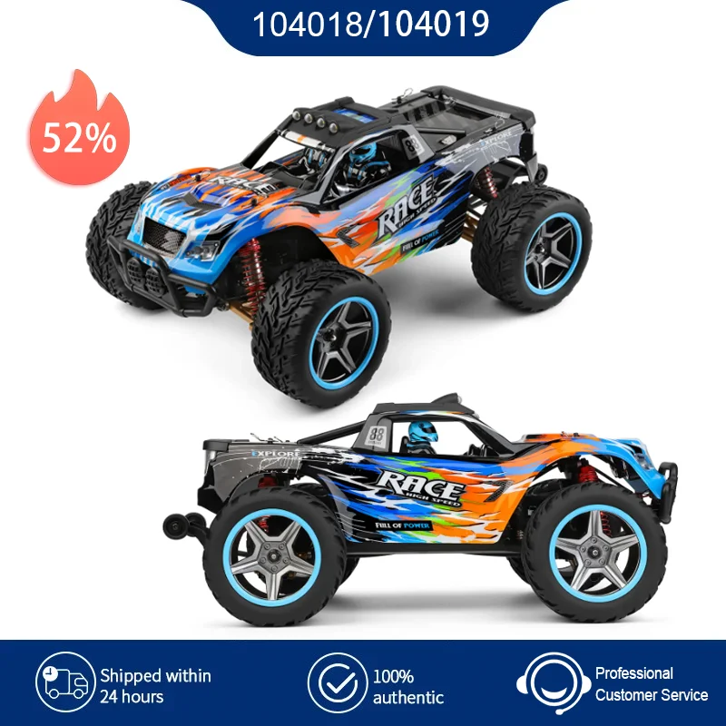 

WLtoys 104018 104019 RC Car 1/10 4WD Off Road Remote Control Cars Brushless Motor 55KM/H Racing Trucks Rc Drift Children Toys