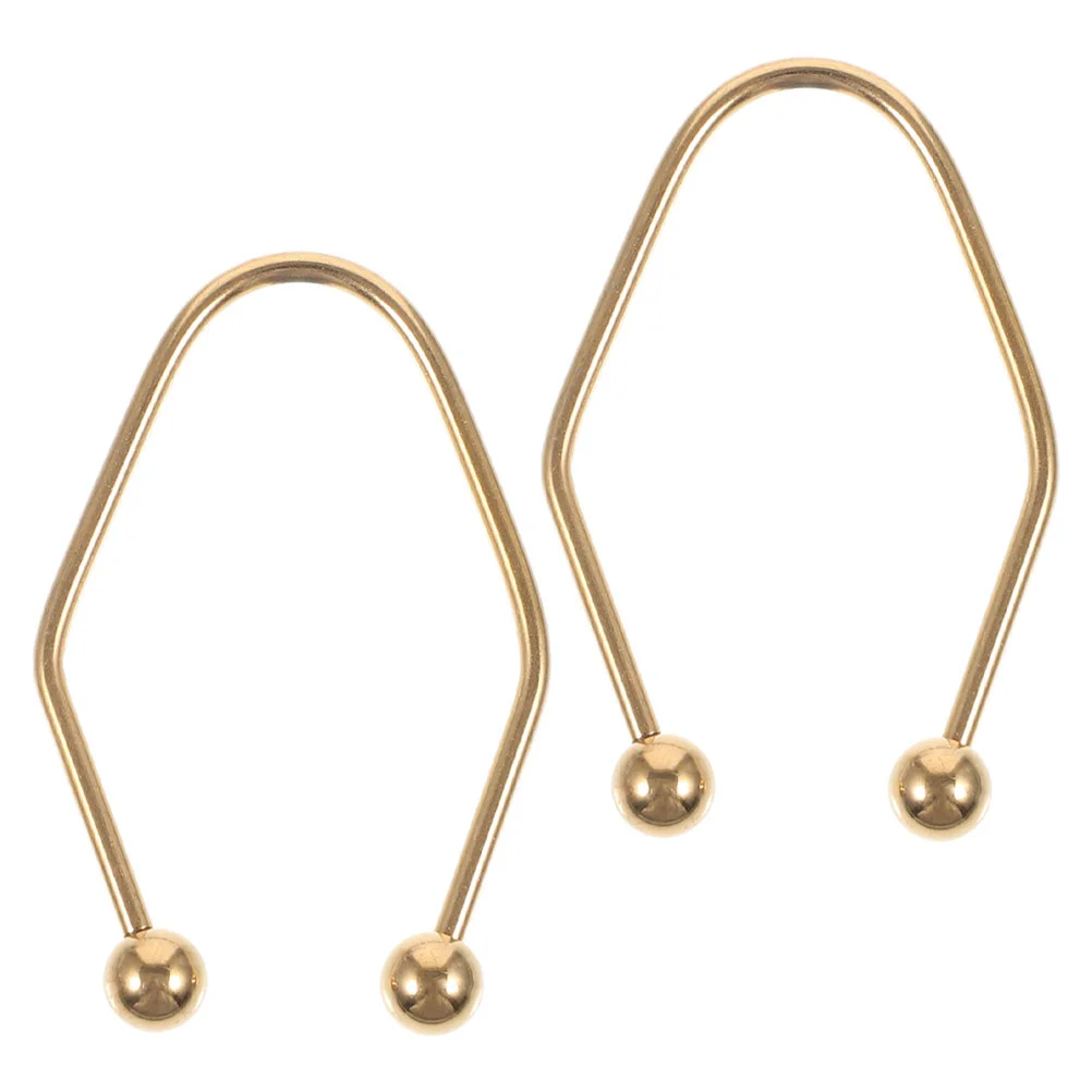 2 Pcs Gold Trainer Dimples Maker Clip Sculpting Tool Portable Dimple Exerciser Facial Stylish Cheeks Balls for Cheeks