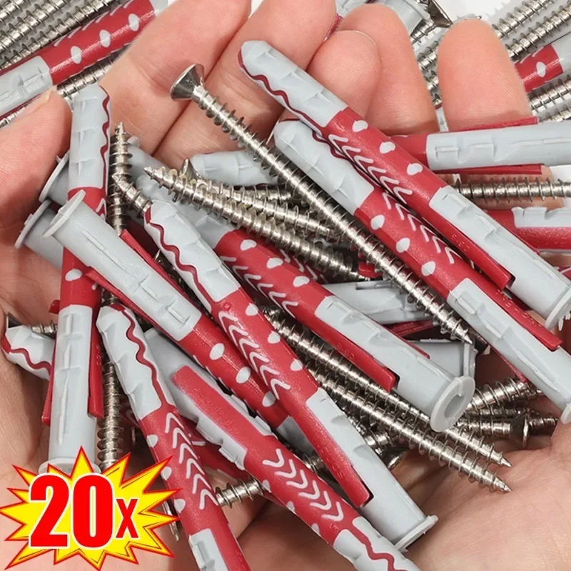 Nylon Expansion Screws Self Tapping Expansion Pipe Screws Drilling Plugs Fasteners Concrete Anchor Expansion Bolt Fasteners