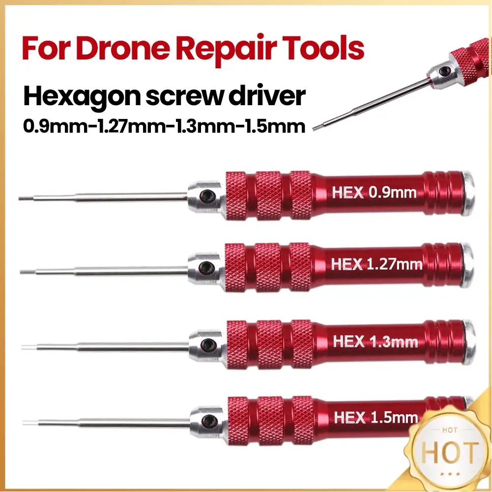 HSS Red Handle Hex Screwdriver Tool Set for RC Helicopter Repair Tools