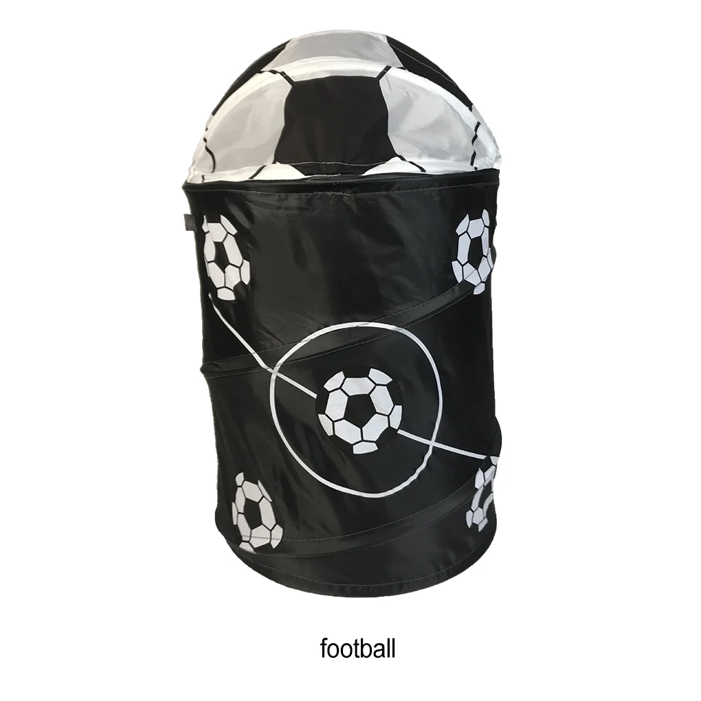 Foldable Laundry Basket for Dirty Clothes Soccer Balls Sport Football Laundry Bag Storage Hamper Kids Baby Home Organizer