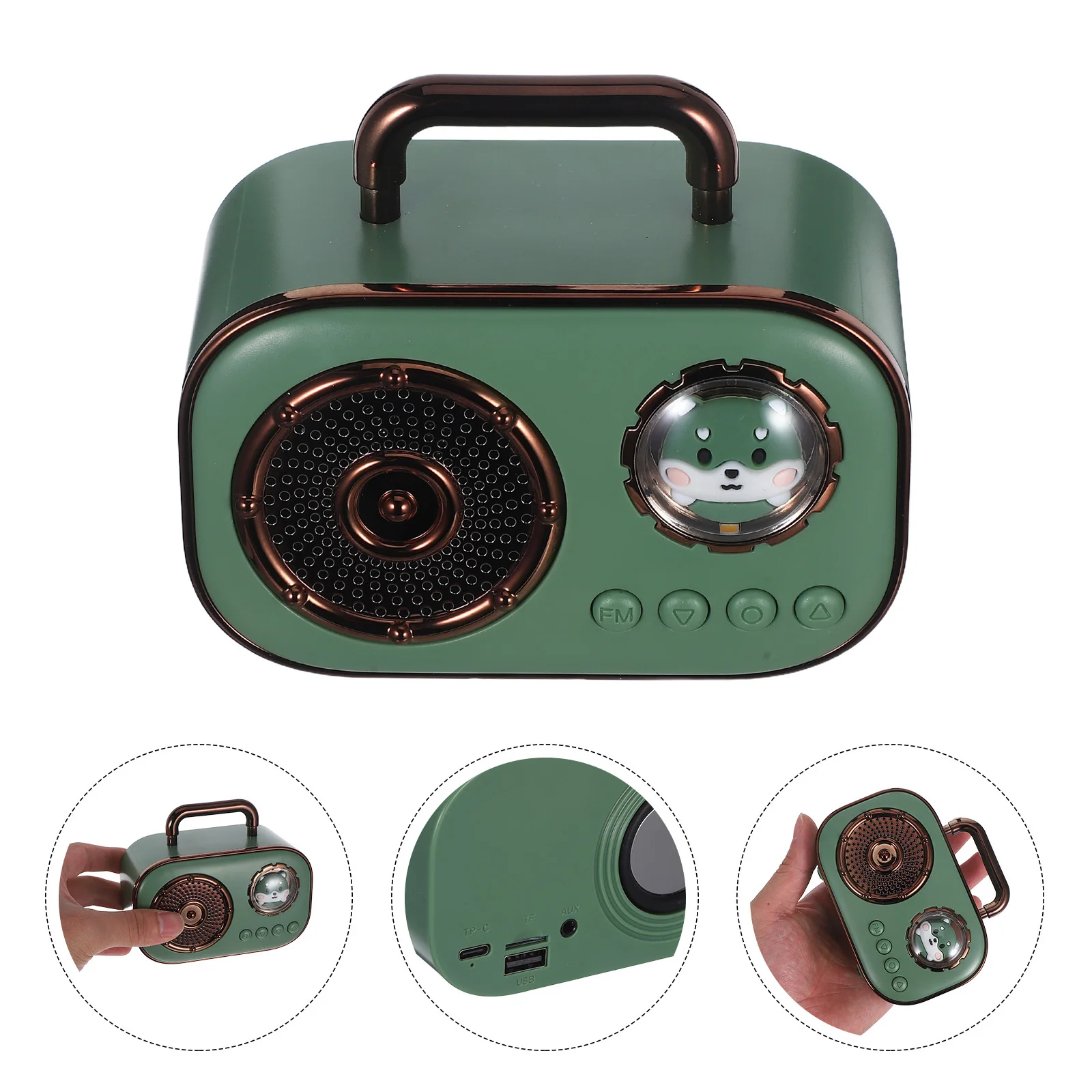 

Space Capsule ° Surround Sound Mini Portable Wireless Stereo Speaker For Outdoor Camping Travel Office