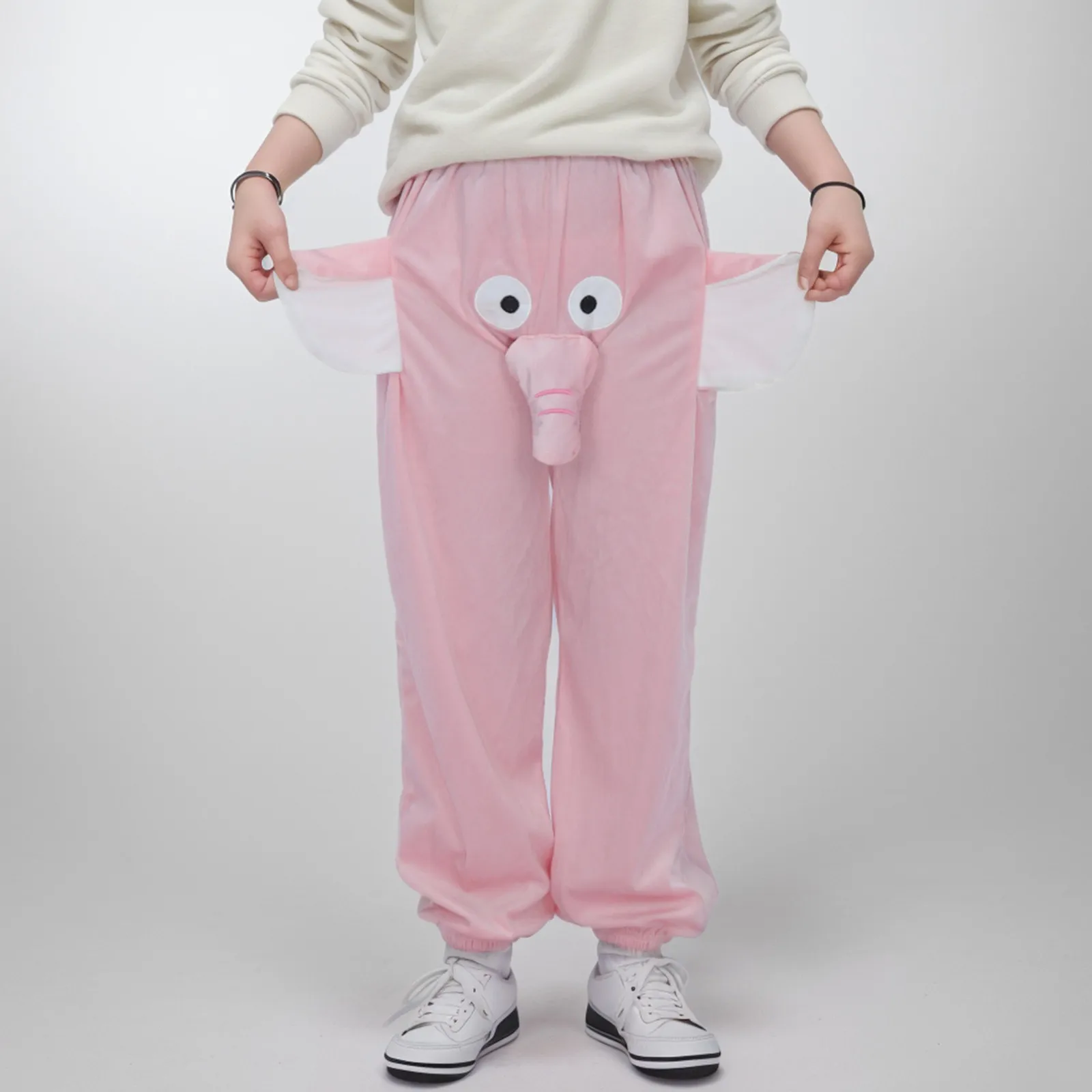 Winter Elephant Pajama Pants Kids Boys Girls Cute Animal Funny Cartoon Elephant Sleepwear With Big Nose And Ears Trunk