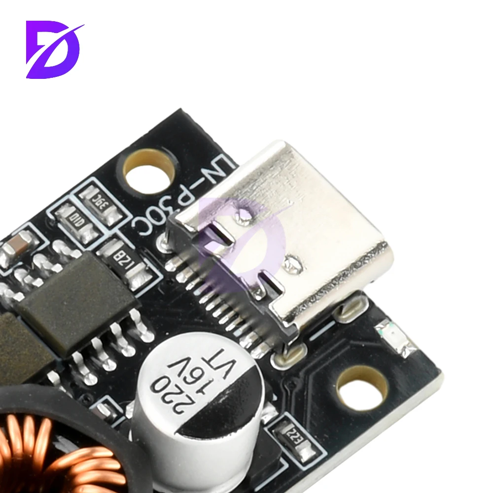 30W Fast Charging Module With PD3.0 and QC3.0, Type-c Car Charger for Mobile Phone 10-30V Input - Image 4