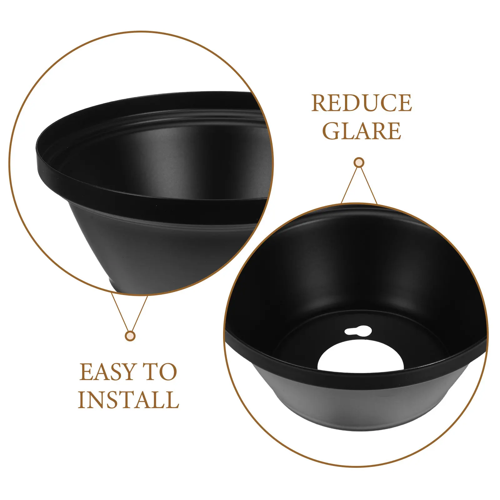 2Pcs Elegant Ceiling Fan Canopy Base Cover Plate Universal Fit for Pendant Fan Fixture Light Diffusion Decorative Dust Protector