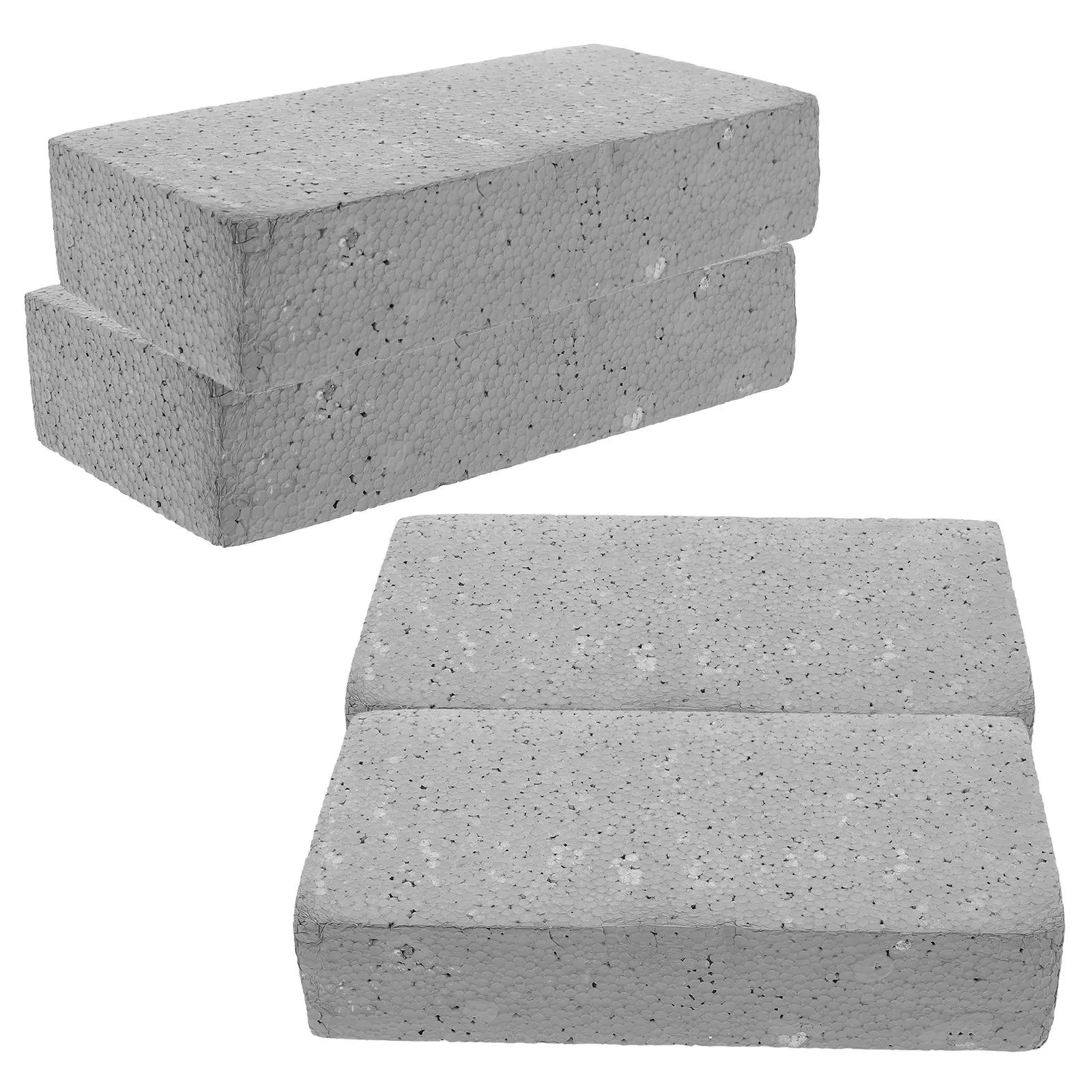 

4Pcs Stage Prop Foam Bricks Lightweight Realistic Fake Brick Blocks for Comedy Prank Performance Film Theater Simulation Set