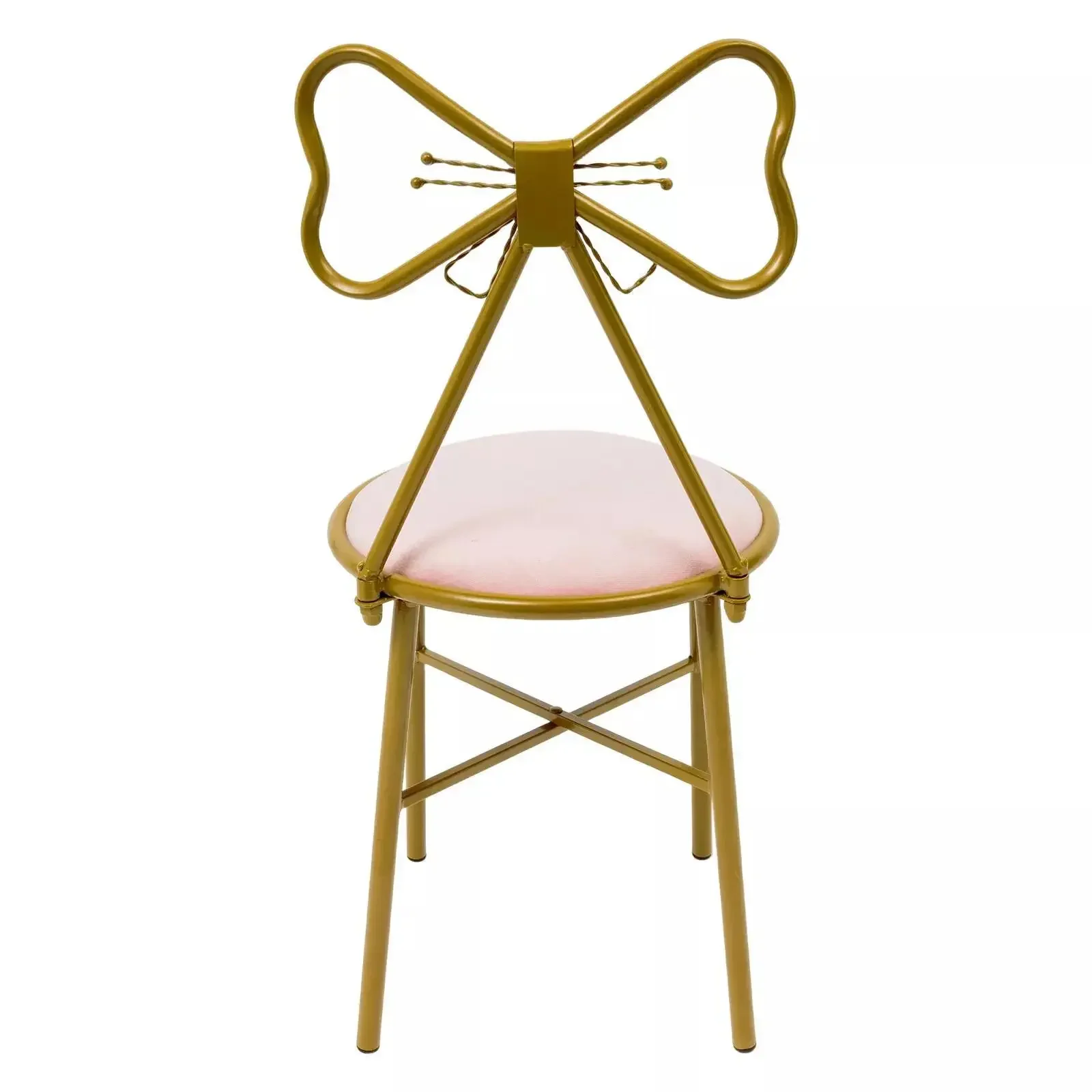 모던 심플 화장대 메이크업 의자 스툴 포함 핑크 벨벳 화장 의자