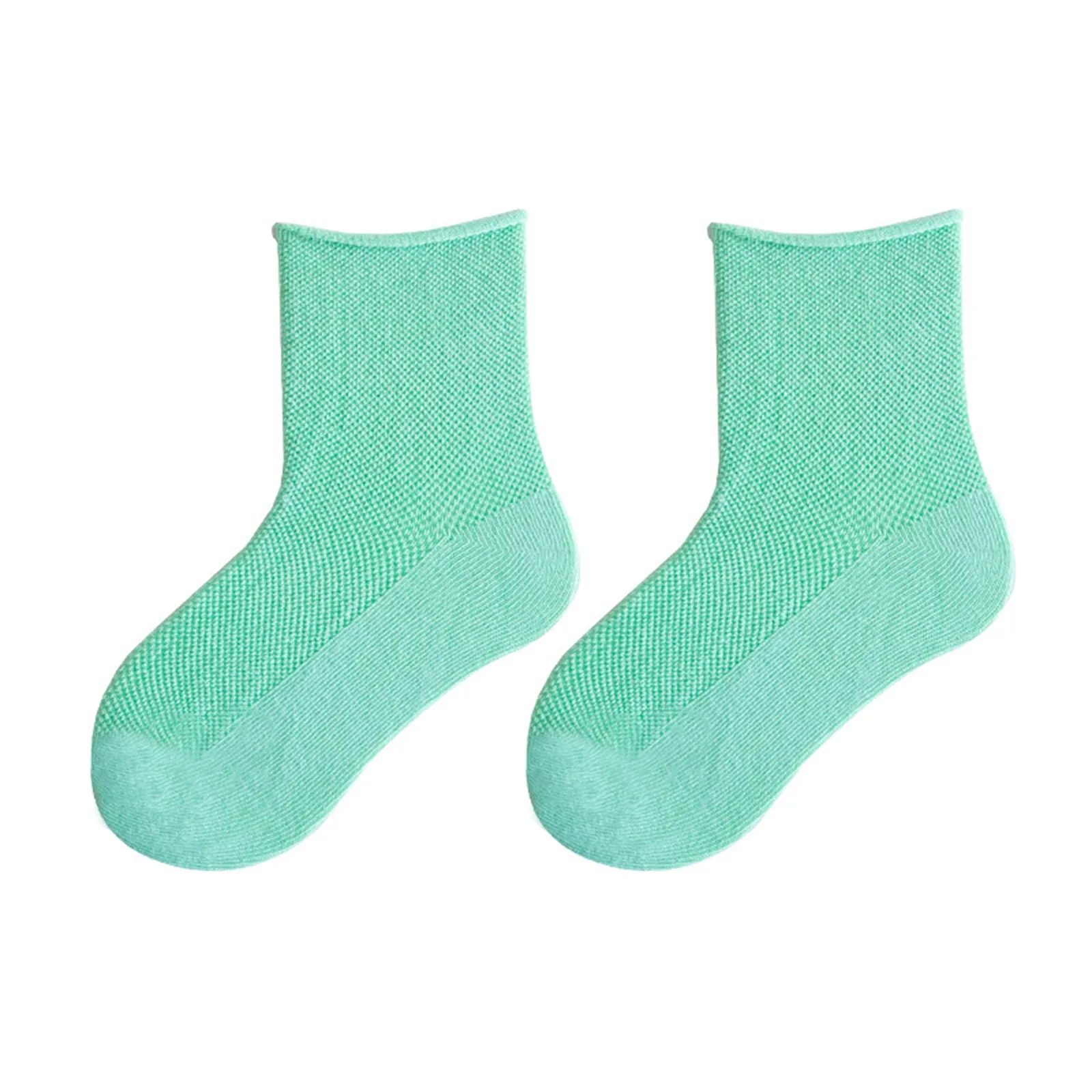 Children'S Spring Summer Solid Candy Color Socks Toddler Kids Baby Boys Girls Thin Mesh Crew Socks