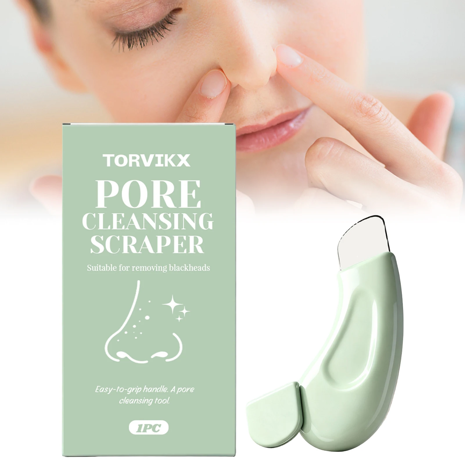 أداة بسيطة للتنظيف العميق للرؤوس السوداء والرؤوس البيضاء للأنف والوجه للنساء، منظف مسام البشرة، أدوات تجميل للعناية بالبشرة #1