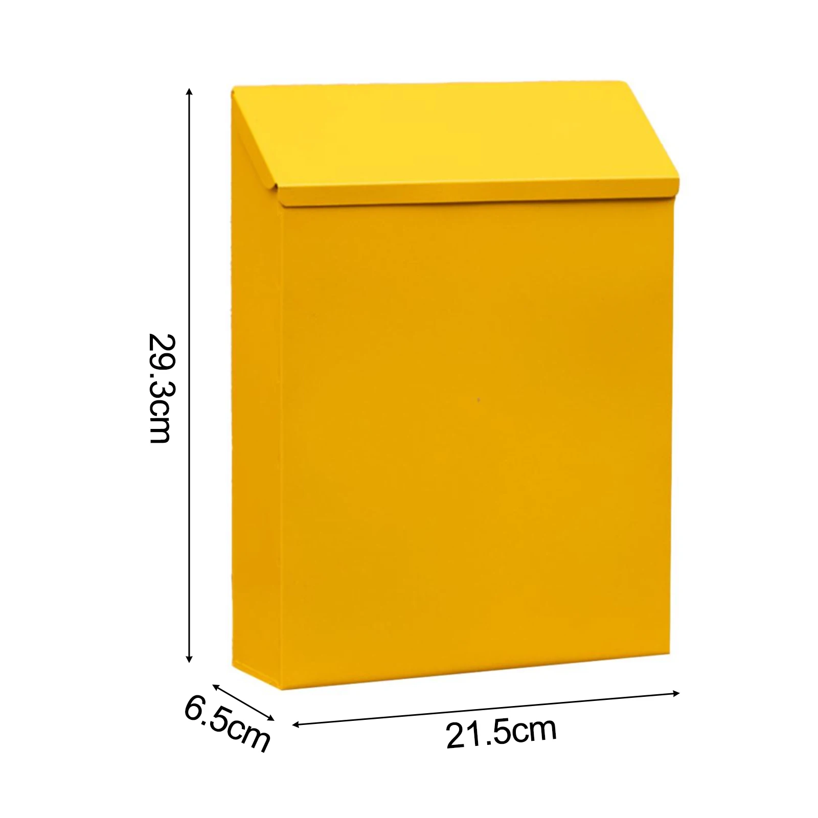 1 Pcs Iron Suggestion Box Creative Lockable Wall-Mounted Mailbox Wall Decoration With 2 Keys Waterproof Suggestion Box For Home