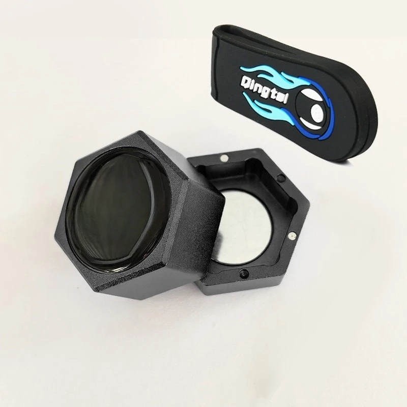 Aluminum Alloy Qiao Ke Powder Box High-grade Strong Magnetic Suction Storage Qiao Ke Clip Qiao Ke Box