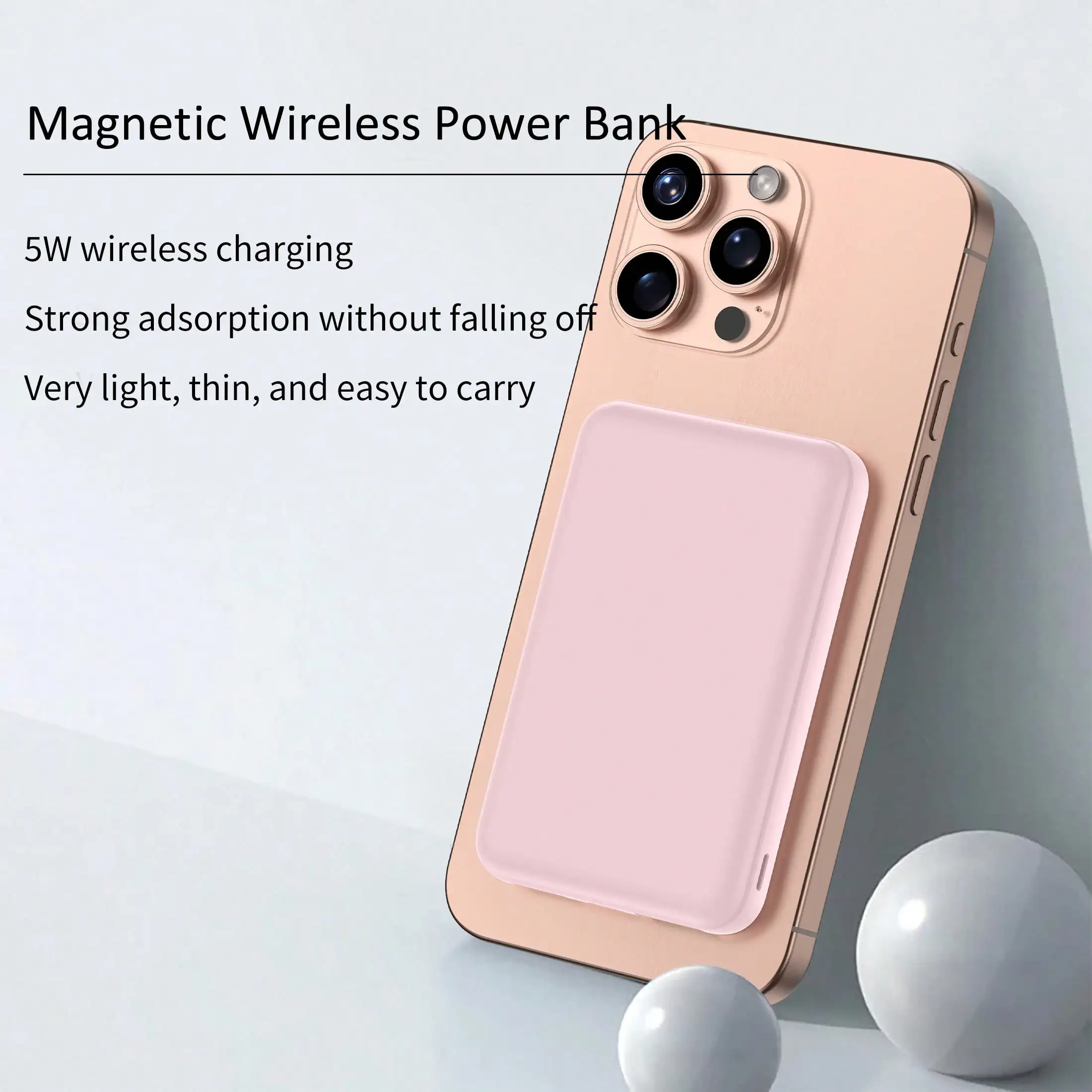 Magnetic Power Bank 10000mAh, Wireless Portable Charger, 20W Fast Charging Magnetic Battery Pack With USB-C, Compatible With MagSafe For IPone 16/15/14/13/12 All Series, Support Wireless Charging, Which Is Compatible With Apple IPone 16/15 Pro Suitable Fo