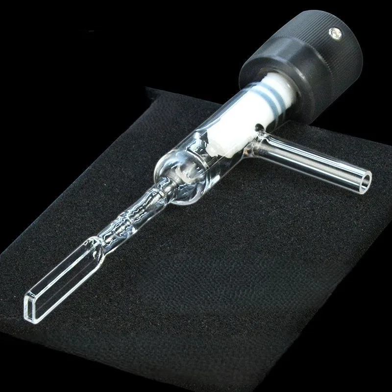 Sample cell with high vacuum section door - quartz thread colorimetric dish -2mm four sided transparent - integrated molding