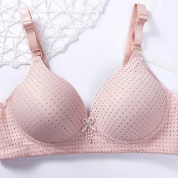 Mother Middle-aged  Elderly Bra Large Size Thin Section Without Steel Ring Comfortable Breathable Gathered Women's Underwear Bra