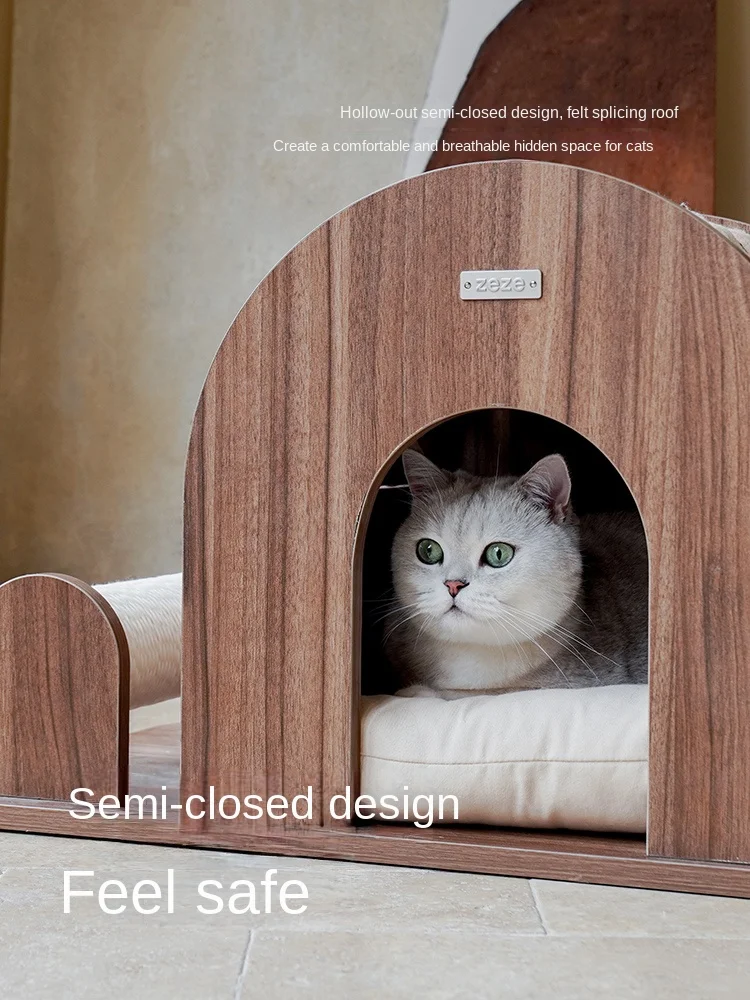 Modern Style Cat Nest Cat House Fully Enclosed Kennel Four Seasons Universal