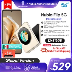 Nubia Flip Phone 5G Global Version Foldable Screen Mini Phone 6.9