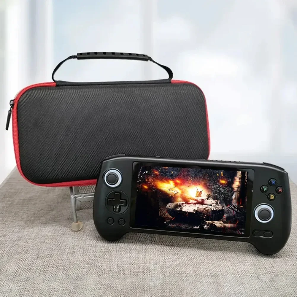 Game Console Carrying Bag EVA Hard Carrying Case with Mesh Pocket Hardshell Case for Anbernic RG556 Retro Handheld Game Console