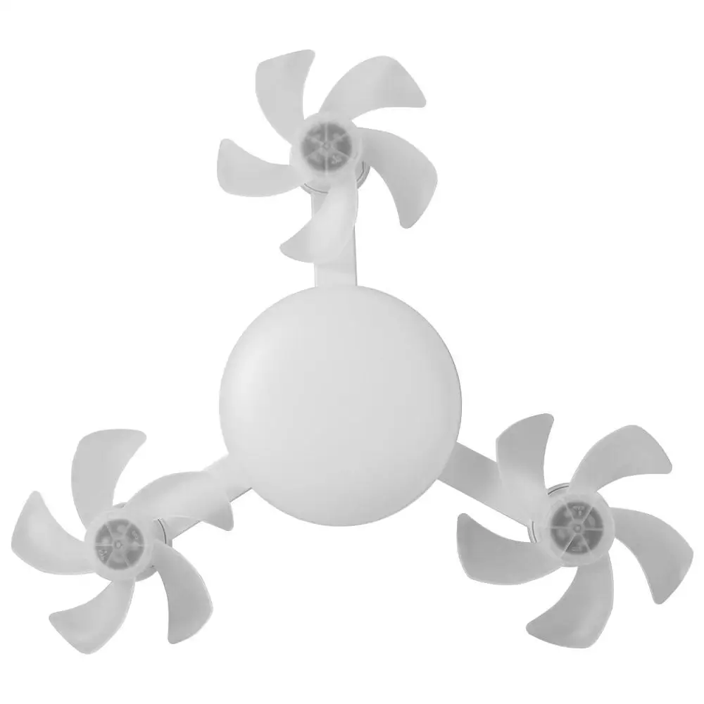 2 in 1 Ceiling Fan Remote Control Energy Saving Electric Cordless Fan Universal Eye Protection Hanging Fan with LED Light