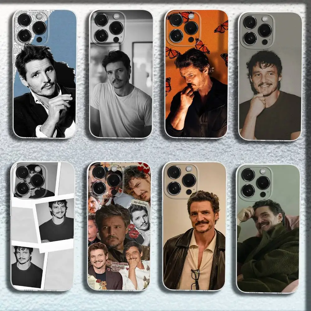 

P-Pedro A-Actor Pascal Phone Case For iPhone 17,16,15,14,13,12,11,Pro,Max,Plus,E,SE4,Air,Mini Transparent Cover