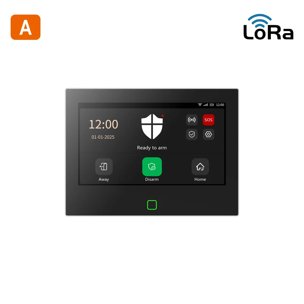 Staniot 7inch Lora Protection Kit WiFi 4G Tuya Smart Home Alarmsysteem met 5000mAh Batterij 500M Afstand Werkt met Alexa