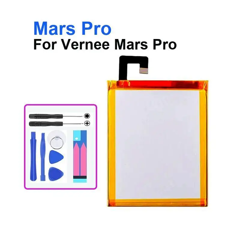 3000Mah For Vernee Mars Pro Mobile Phone Battery Good Low-Temperature Performance