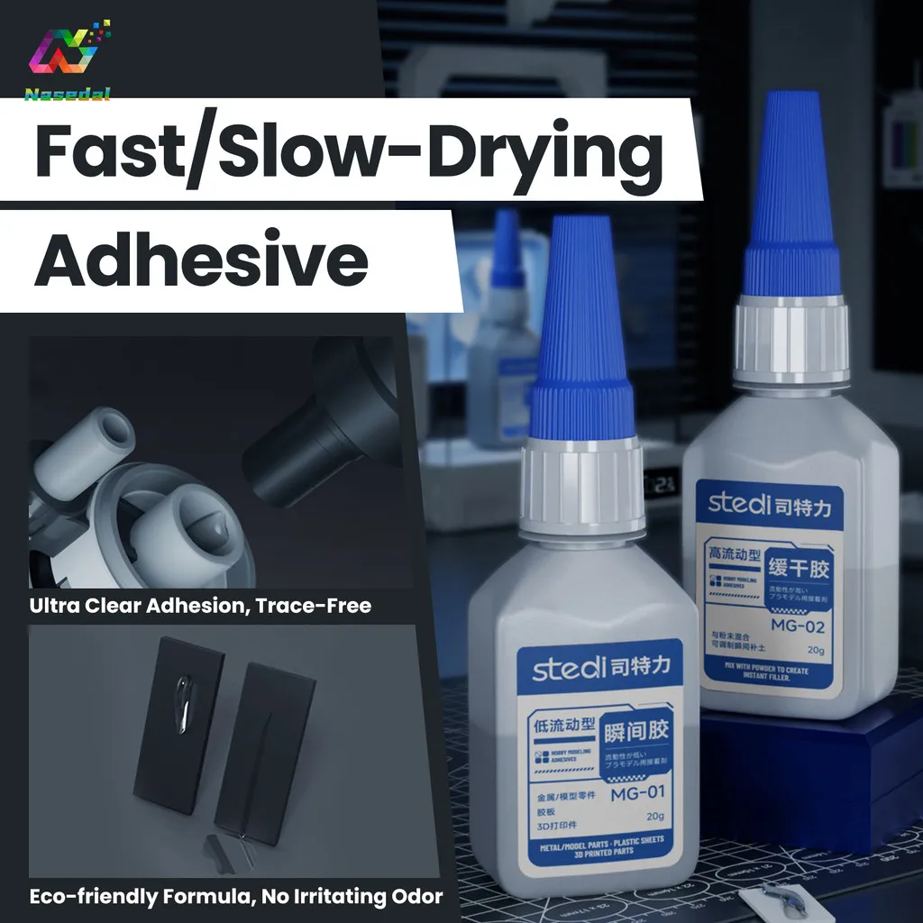 Stedi MG-01/02 Model Glue Non-Whitening Fast-Drying / Slow-Setting for Gundam Model Assembly Adhesive Kits Hobby DIY Craft Tools