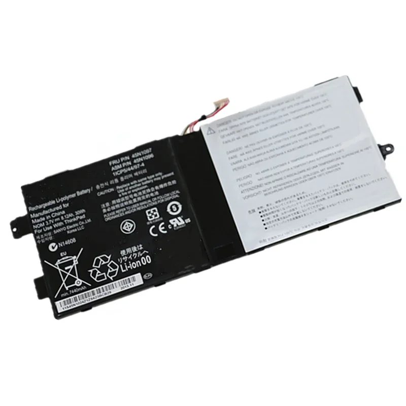 3.7V 30Wh 8.12Ah 45N1096 45N1097 1ICP5/44/97-4 Laptop Battery for Lenovo ThinkPad Tablet 2 Battery