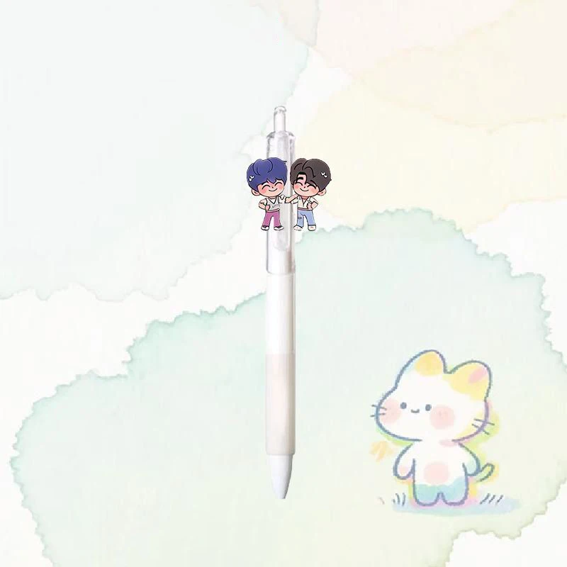 القلم ل K-Pop الأسود شيطان الصيادين 0.5 مللي متر القلم طالب تأخذ امتحان رسم لعبة أنيمي الكرتون الشكل القرطاسية دراسة لوازم الاطفال هدية #5