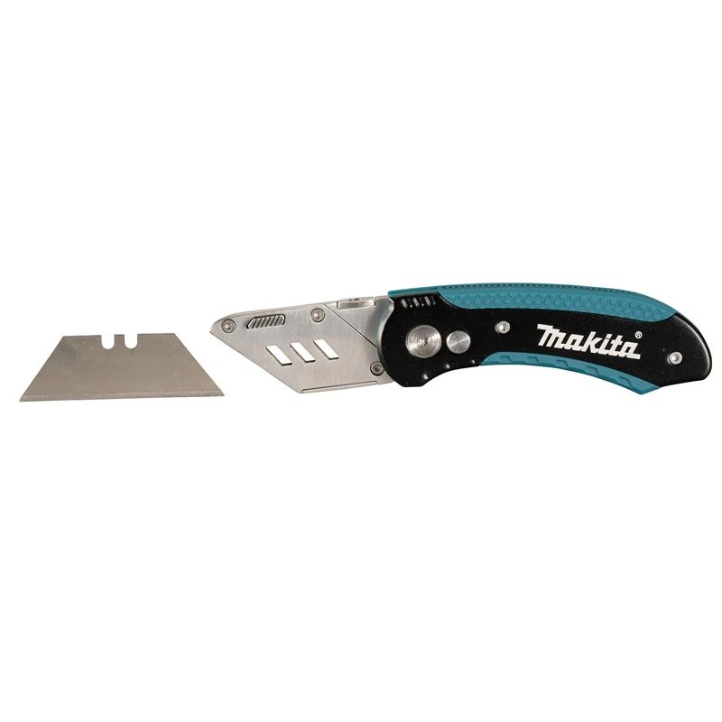 Makita E-11520 Retractable Quick Change Folding Utility Knife Compact Multi functional High-performance Easy Cutting Hand Tool