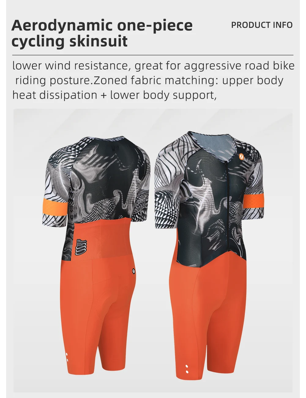Cheji Herren Pro Team Aero Rennanzug – Detail 10