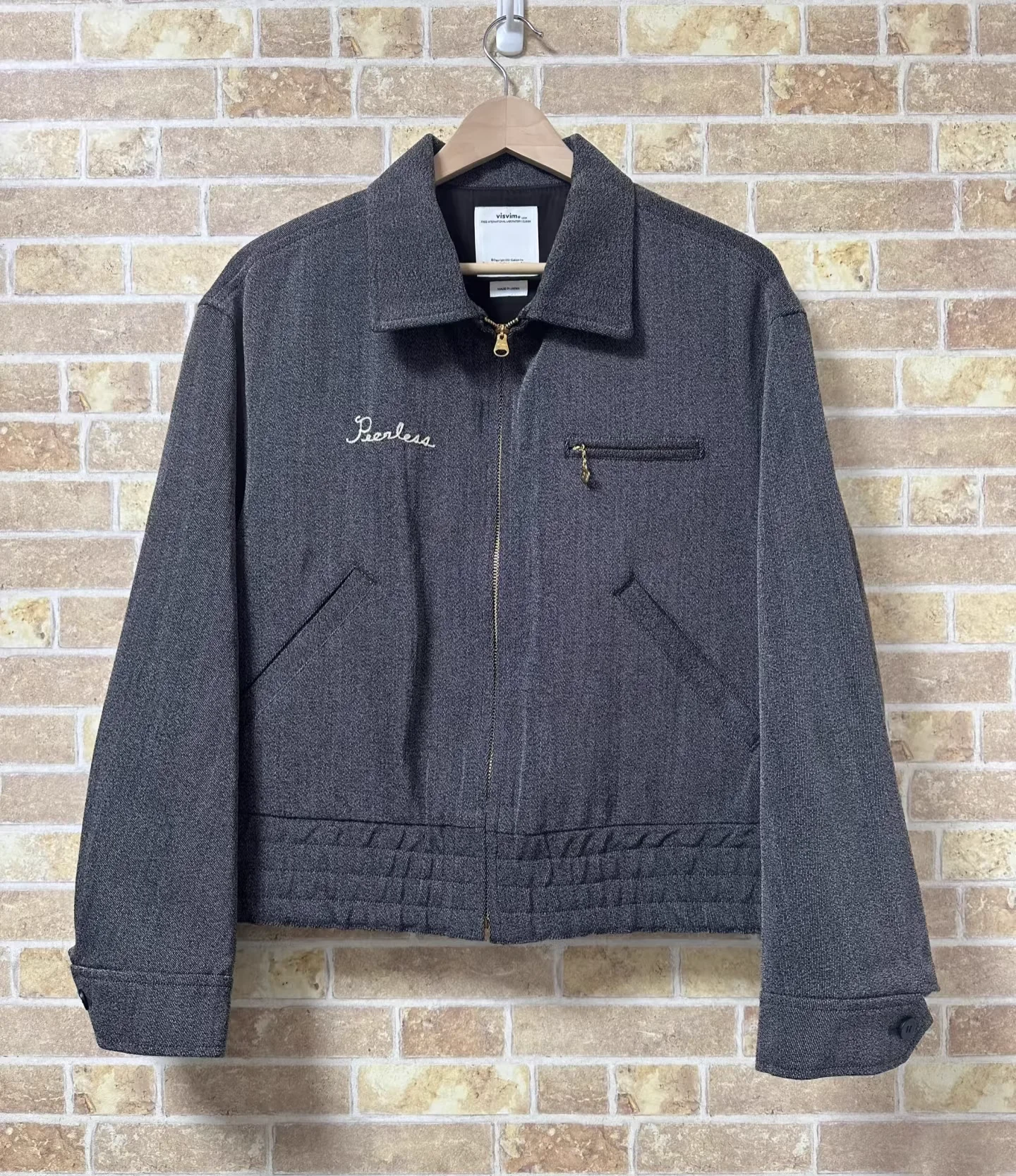 VISVIM WMV RUDY JKT Nakamura Hichao Spring and Autumn, Wool-Linen Blended Short Jacket