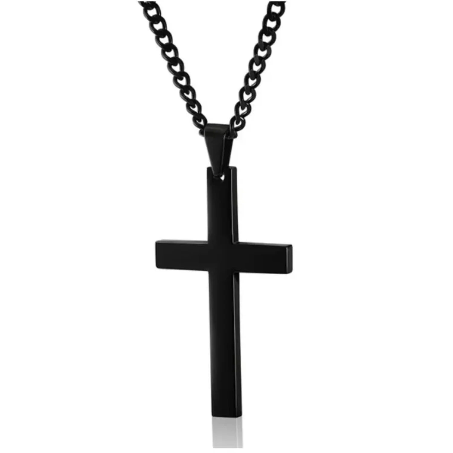 Men's Fashion Simple Cross Necklace Pendant Jewelry Men's Necklace