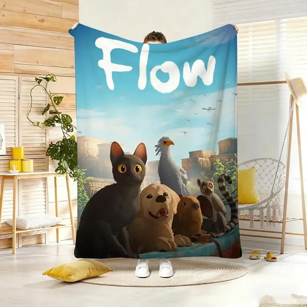 Anime F-FlowS Throw Lightweight  Flannel Blanket Soft Skin-friendly for Summer Cooling