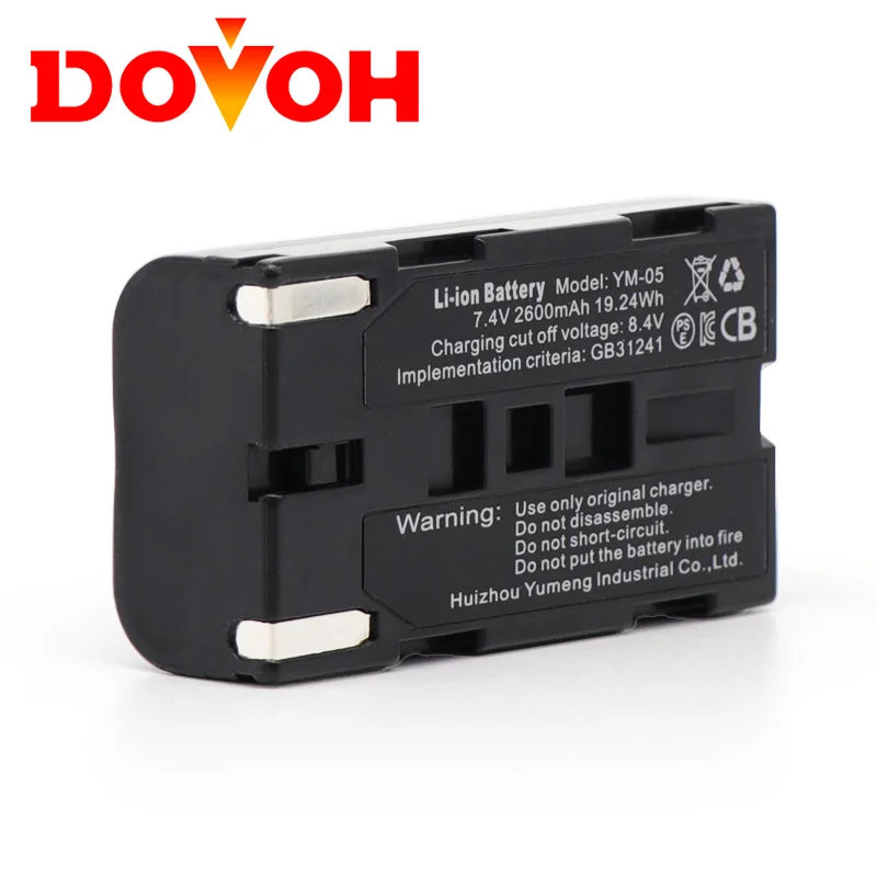 

DOVOH Rechargeable Li-ion Battery 7.4v 2600 mA YM 05 for K Series, H Series, P Series Laser Level , Output Power 1mW, 520nm