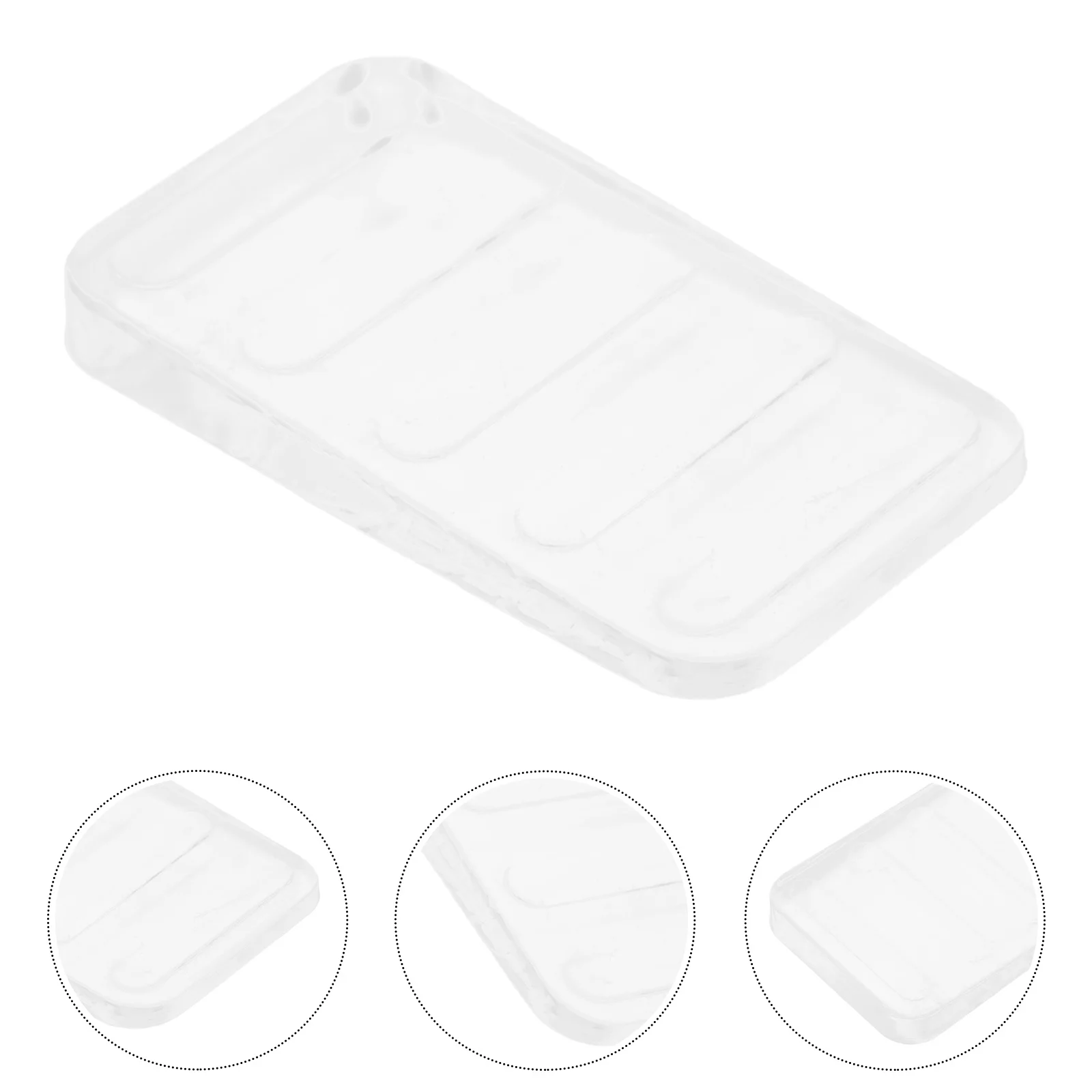 

8pcs Transparent Furniture Foot Pads High-Density Pu Leveling Shims For Table Sofa Bed Cabinet Stackable Height Adjusters