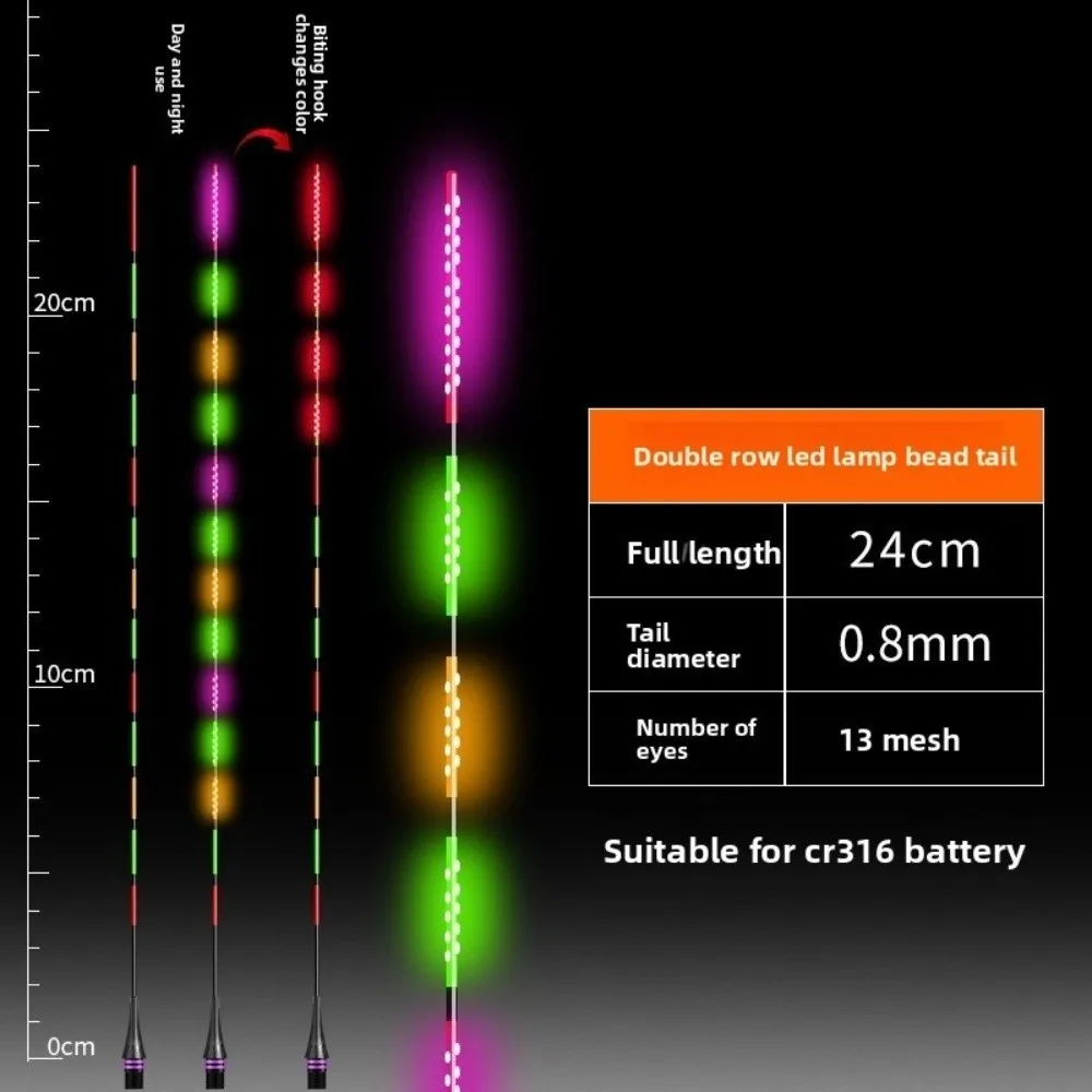 Super Bright LED Smart Float Ultra Sensitive Top Luminous Luminous Float Electronic Design Smart Technology Night Fishing Float