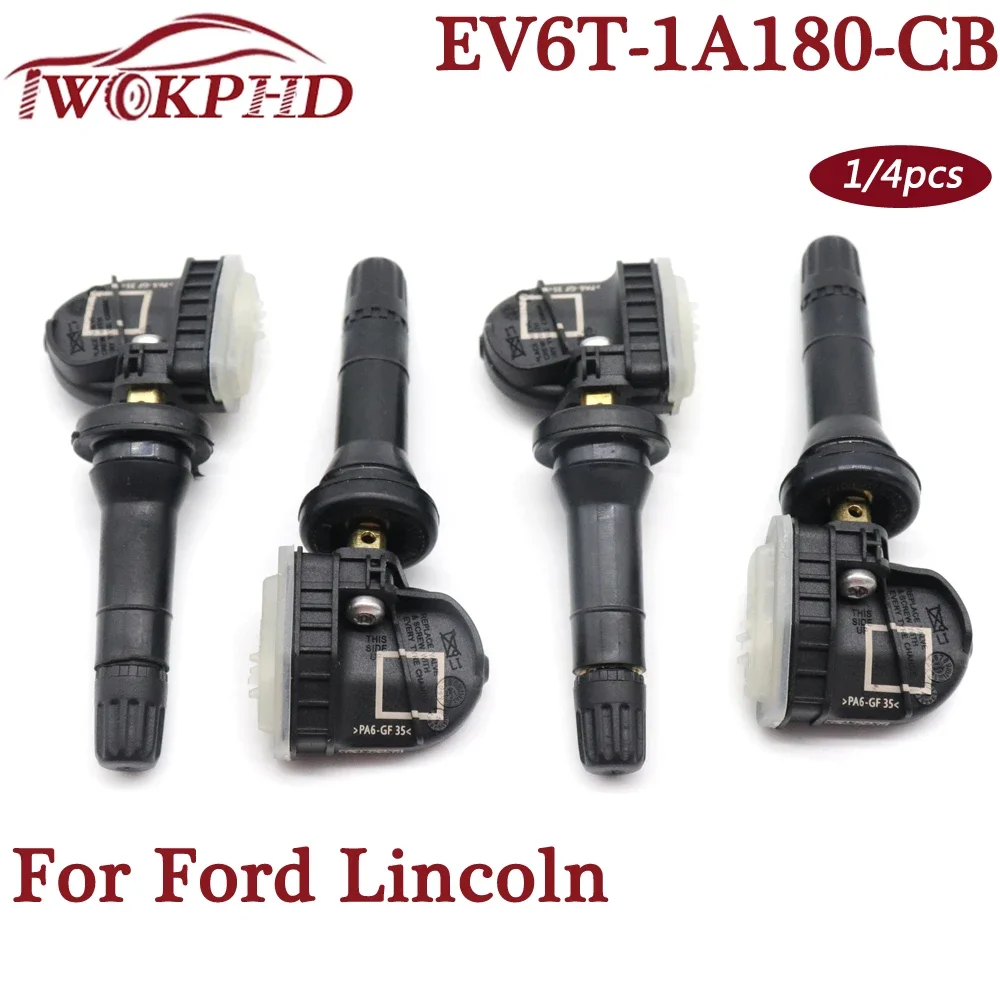 EV6T-1A180-CB 타이어 압력 모니터 센서, 포드 포커스 쿠가 포드 몬데오 Mk5 에코스포츠용, 433MHz, TPMS, 433MHz