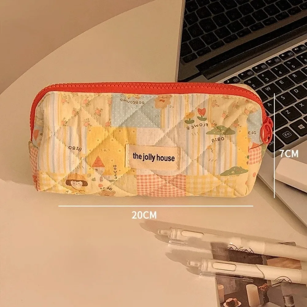High Quality Cartoon Pen Bag Multi-color Large Capacity Pencil Case Dot Multi-functional Stationery Storage Bag Students Gift