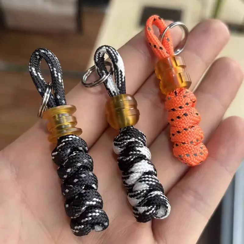 1PC Ultem PEI Lanyard Bead Keychain Paracord Pendant Making Bead Bracelet DIY EDC TOOL