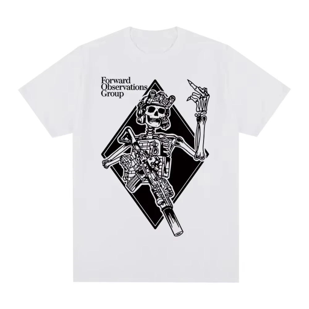 

Forward Observations Group Skeleton GBRS Tshirt Harajuku Vintage Print Tops Cool Gothic Streetwear Women Men Tee Camisetas