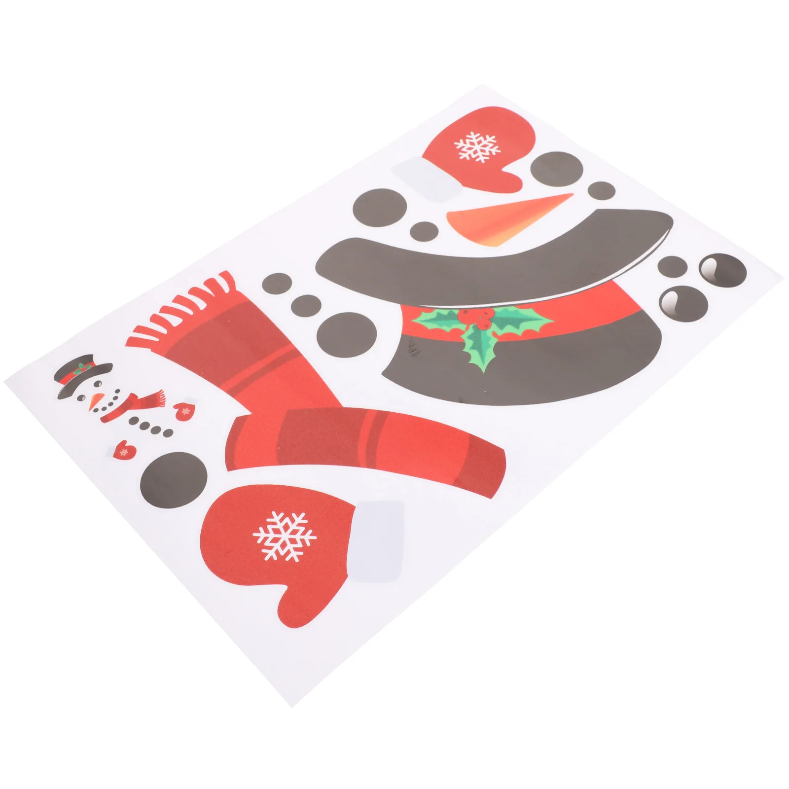 

Snowman Wall Free Combination PVC Reusable Christmas Door Decal Self-Adhesive Decal Glass Cartoon Stickers Home Decor