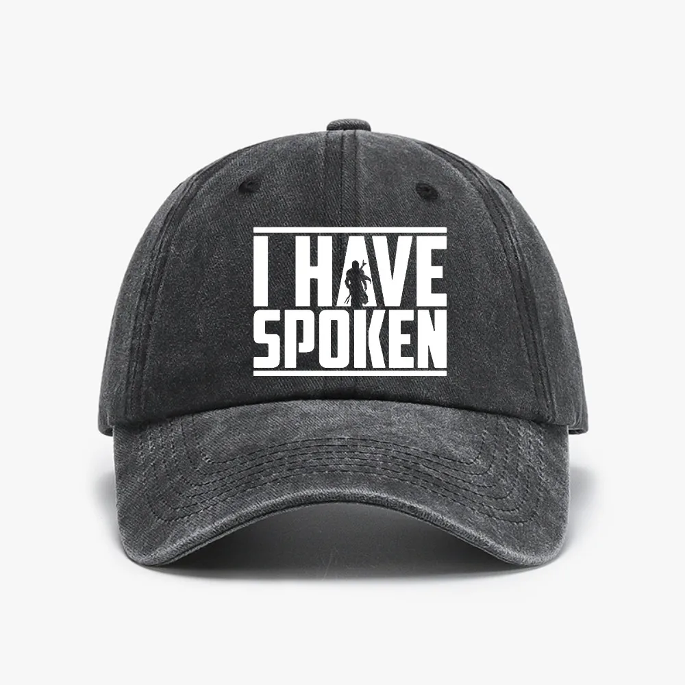 

For Men Women Hip-Hop Adjustable Baseball Cap Breathable Washed Distressed Denim caps Mandalorian ​Gorras Hombre Casquette