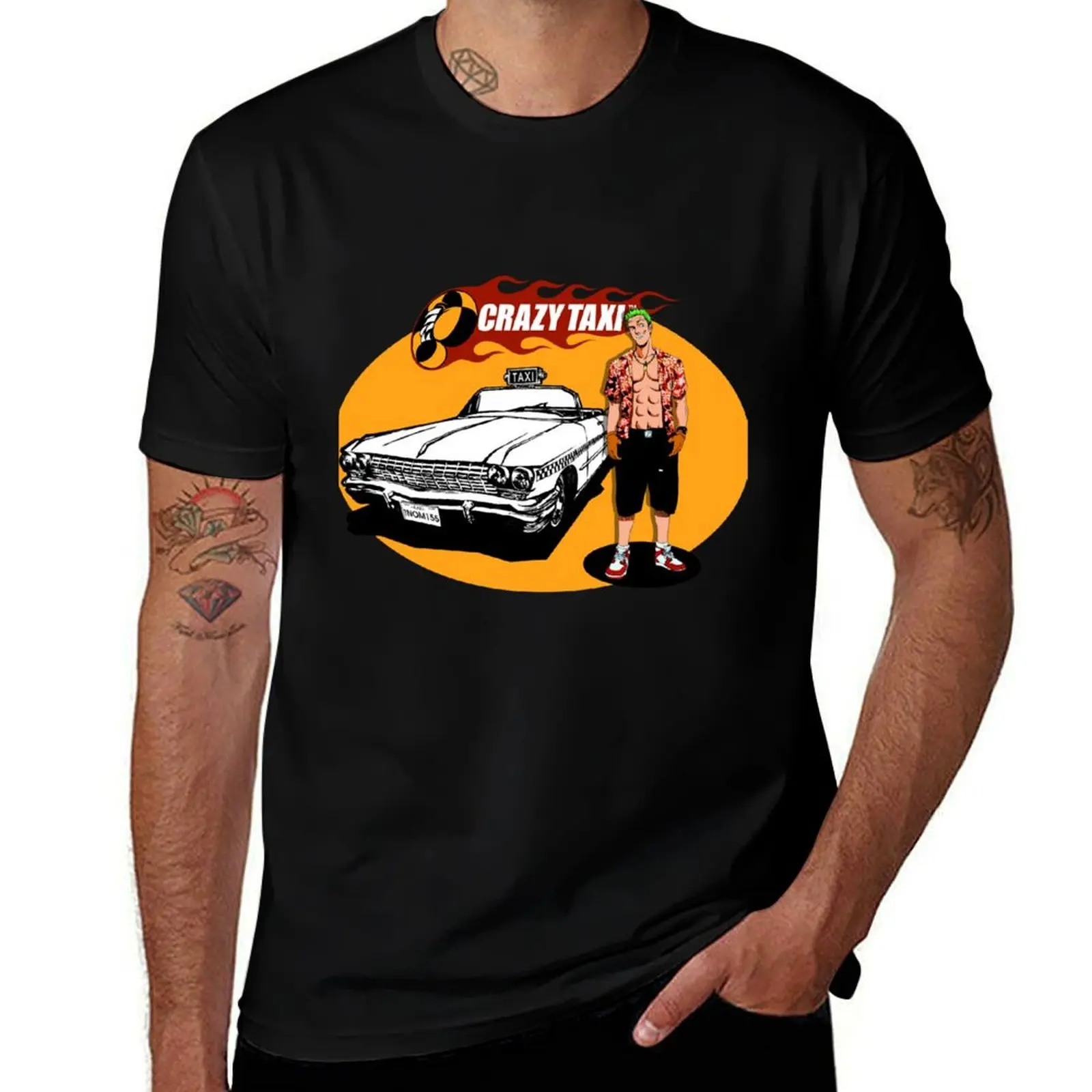 Crazy Taxi - Axel T-Shirt anime tshirt man t shirt cotton Crazy Taxi - Axel T-Shirt anime tshirt man t shirt cotton
